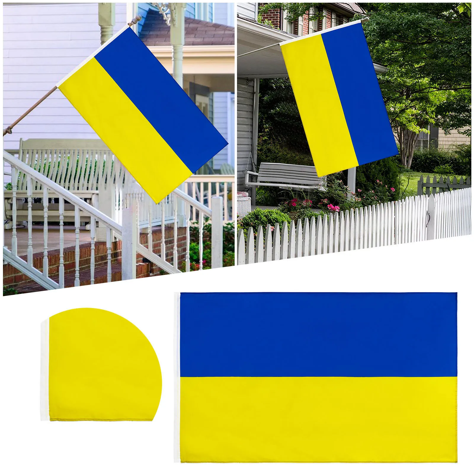 

Free shipping 3ft x 5ft Hot Sale Blue Yellow Ukraine Flag 90x150cm 3x5ft Polyester Ukrainian Banner National Country Flag Decora