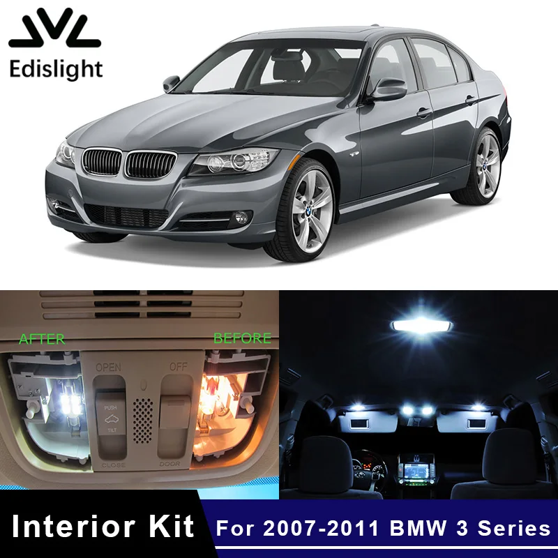 

18 шт., автомобильные лампы для багажника BMW 3 серии 2007-2011