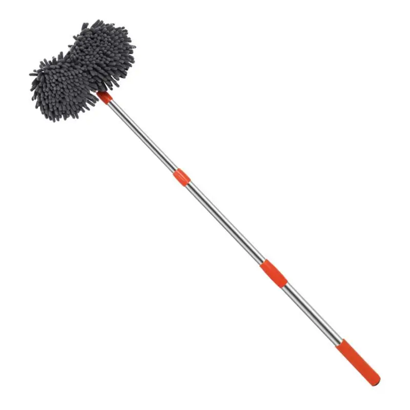 

Double-Headed Car Washing Brush Car Washing Mop Wand With Soft Brush Hair Not Hurt Car/Truck/RV Body Telescopic Car Washing Mop