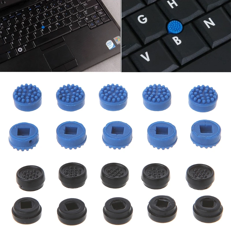 

10PCS Trackpoint Pointer Mouse Stick Point Cap For DELL Laptop Keyboard Laptop Keyboard Black Blue