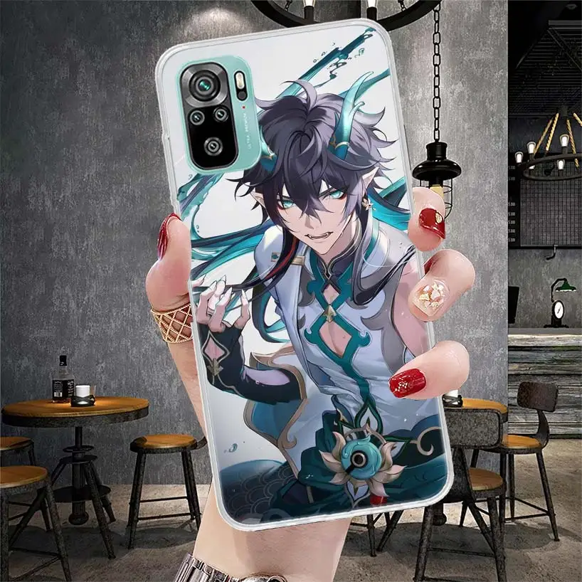 Мягкий чехол для телефона Honkai Star Rail Dan Heng Xiaomi Redmi Note 12 12S 13 11 11S 10 10S 11T 11E Pro Plus 9 9S 8 8T 7