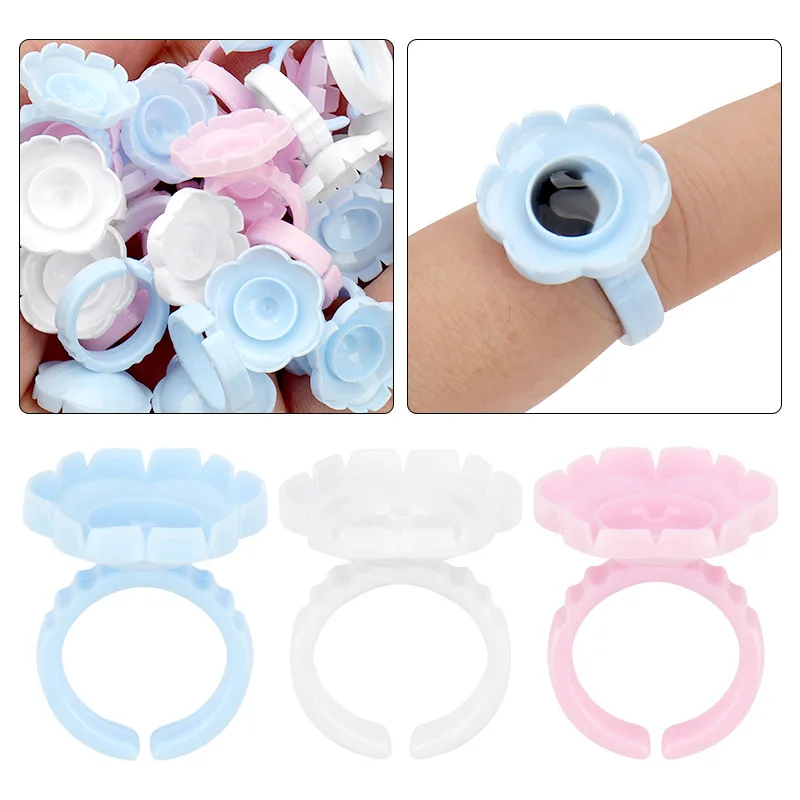 

Кольцо-держатель для клея для ресниц одноразовое, 100 шт.