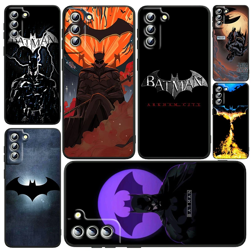 

Batman Superhero Fashion Art Phone Case For Samsung Galaxy S23 S22 S21 S20 FE Ultra Pro Lite S10 S10E S9 Plus 5G Black Funda