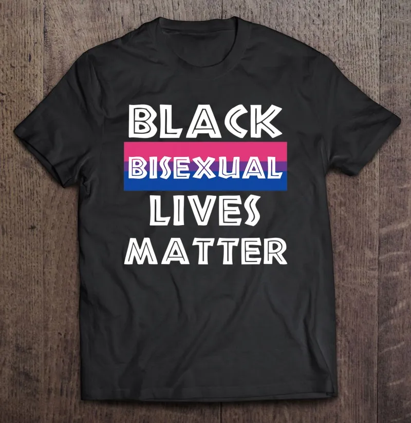 

Black Bisexual Lives Matter Black History Month Lgbt Gift T Shirt For Men T Shirt Tee Shirt Men Tops Mens Clothes T-Shirts Man