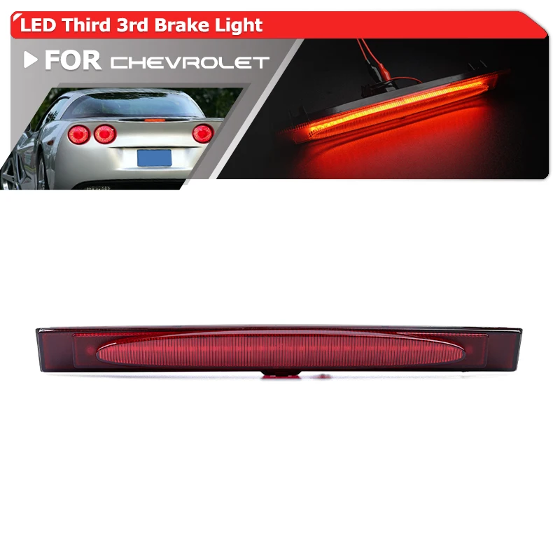 1x для Chevrolet Chevy Corvette C6 2005-2013 красная линза стробоскоп светодиодная крышка