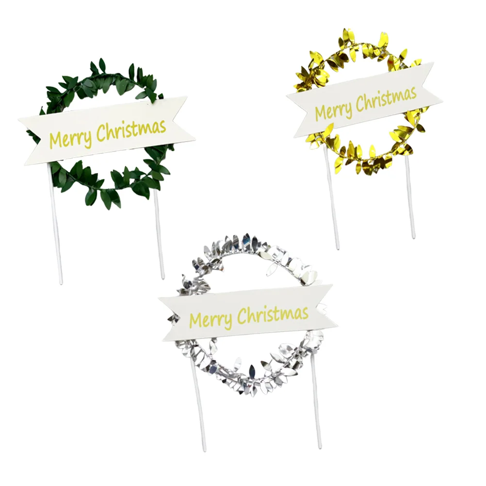 

6Pcs Christmas Decorative Creative Practical Christmas for Cake Decoration