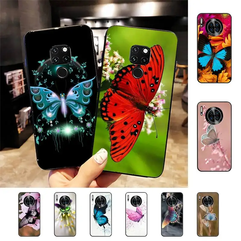 

Beautiful Butterfly Phone Case For Huawei Nova 7 Se 5 3i 3e 3 2 5i Mate 10 20 Lite 30 40 Pro 20x 9 Cover
