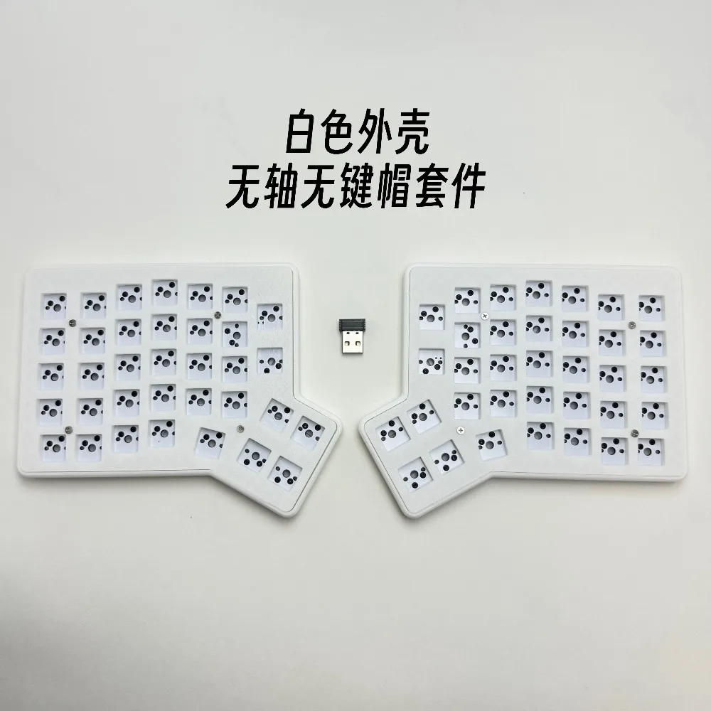 Фото Беспроводная механическая клавиатура Redox Ergodox Split, однорежимная, 2.4G, программируемая, с возможностью горячей замены, эргономичная, для офиса, аксессуары, подарки №2