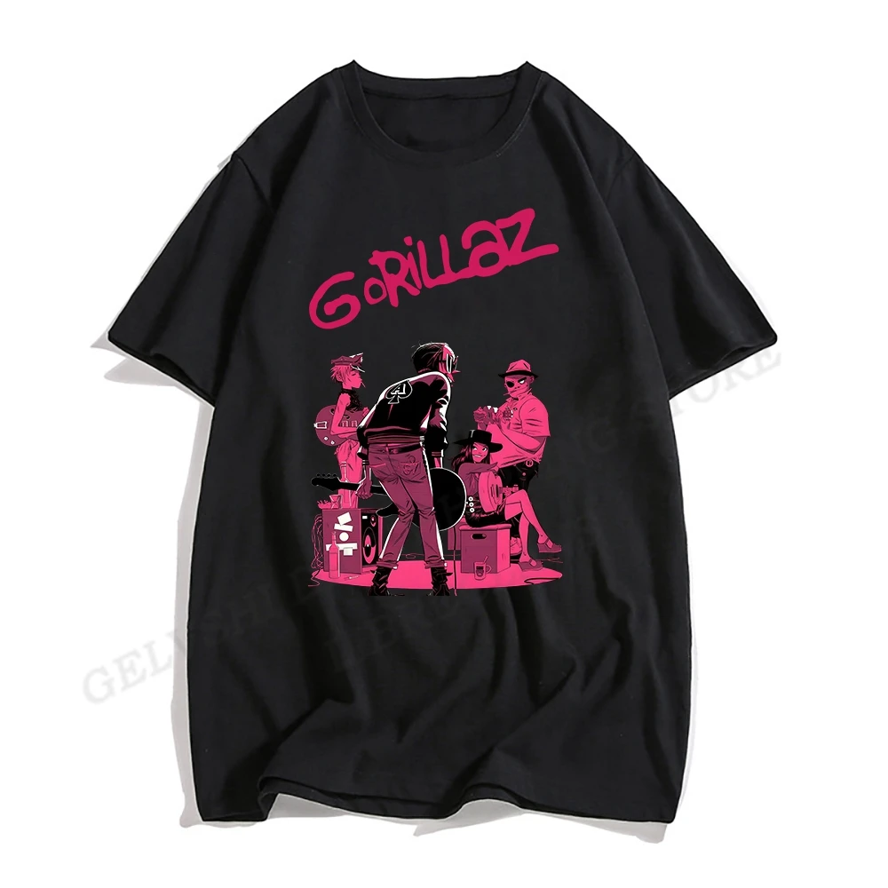 

Gorillaz T shirt Cotton Tshirt Women Top Kids Hip Hop Top Tee Short Sleeve Tshirt Rock Band Camiseta Hombre Men Fashion T-shirts