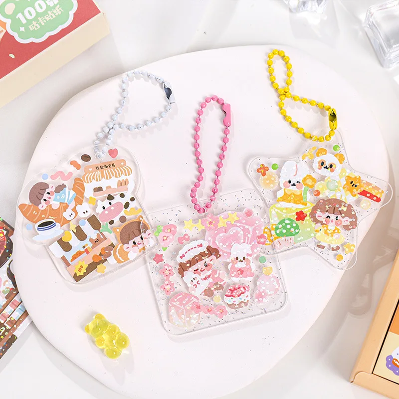 Наклейки в подарочную коробку для девочек 100 шт.