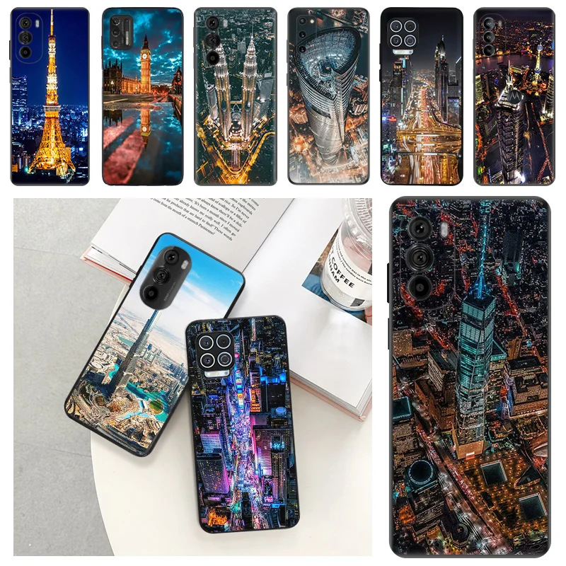 

Night Turkey Dubai City Soft Phone Cases For Motorola Moto G73 G53 G82 G72 G52 G32 G22 G71 Edge 20 30 G Stylus G60 G51 G50 Cover