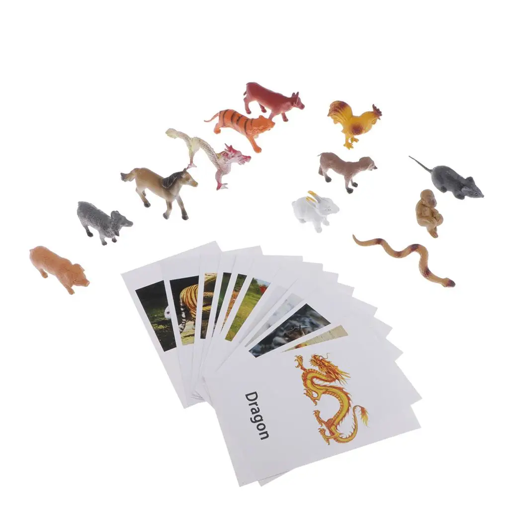 

Chinese Zodiac Model Naming Card Templates for Montessori Education