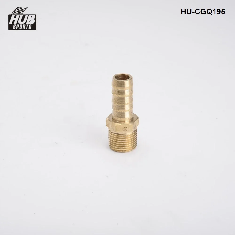 Мужской прямой штуцер 1/2 дюйма шланг ID - 3/8 NPT Латунный фитинг для турботопливного