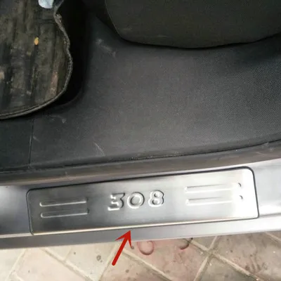 

For Peugeot 308 408 508 3008 2012-2018 Stainless Steel Threshold Bar Welcome Pedal Anti-scratch Protection Car Accessories F