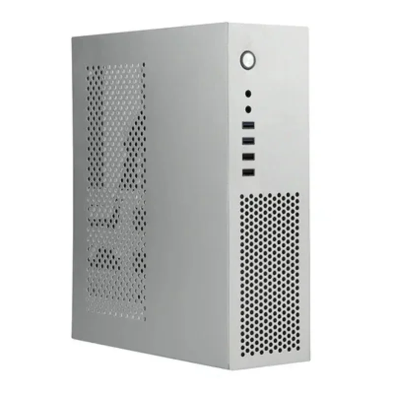 Фото Настольный компьютер SKTC A10 HTPC оснащен блоком питания 1U MATX Уникальная черная основная коробка №1