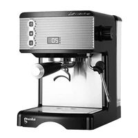 electric 15 bar 1450w semi automatic italian espresso coffee machine milk frother steam milk foam coffee maker for home office