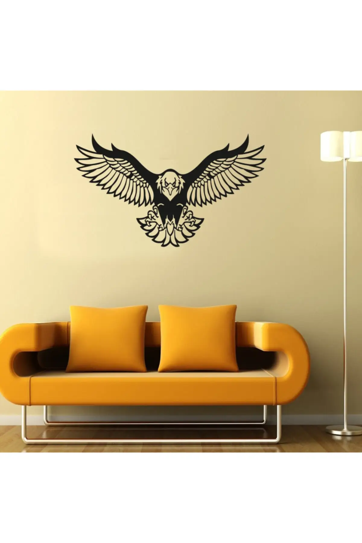 

Wooden Wall Art Decor Eagle Figures Wall Decor Black Eagle Wall Orname Wood Laser Cut Decorating 3D New Stylish Living