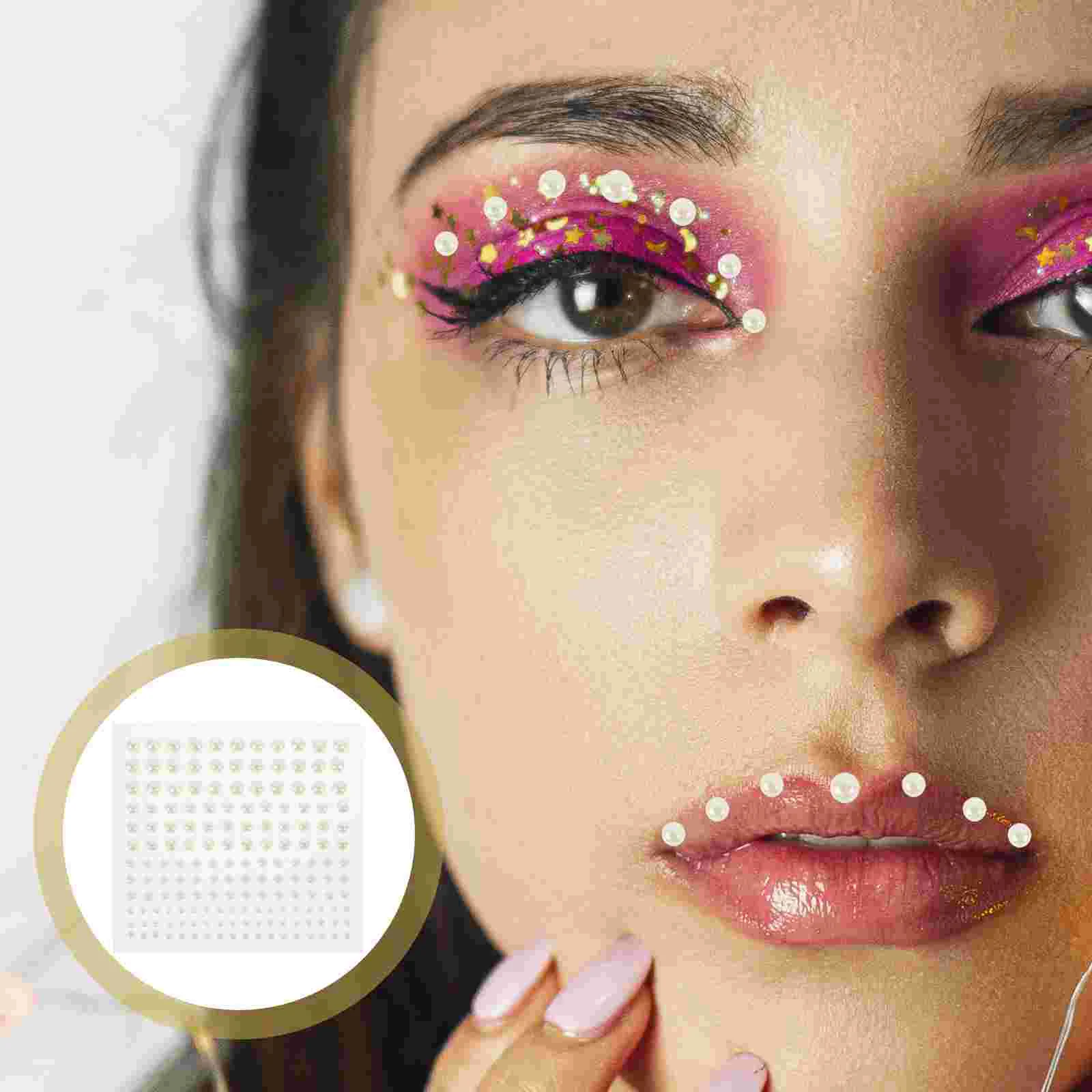 4 листа DIY жемчужные наклейки украшения для скрапбукинга ногтей лица Скрапбукинг