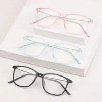 women eye protection durable portable ultra light frame computer goggles anti blue light glasses oversized eyeglasses