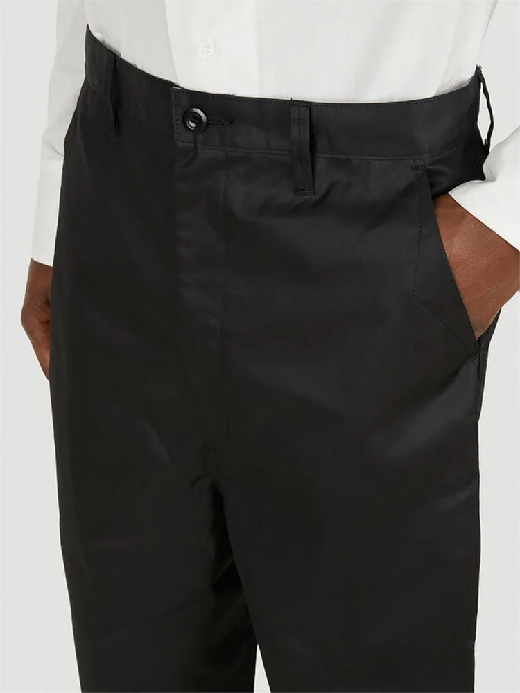 Брюки мужские прямые модные Молодежные штаны с завышенной талией брюки больших