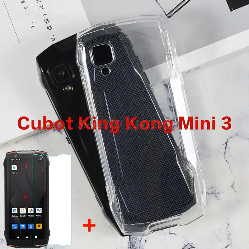 Защитное стекло для Cubot King Kong Mini 3, 2 в 1, противоударное, прозрачное