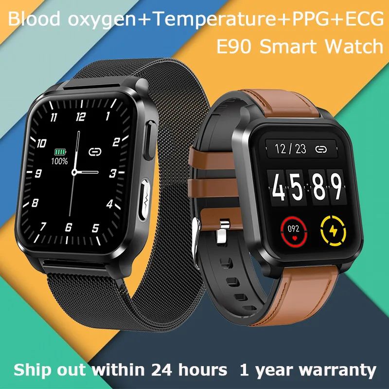 

Смарт-часы E90 для мужчин и женщин, Смарт-часы с ЭКГ, PPG, умные часы для фитнеса 2022, Смарт-часы с монитором сердечного ритма и сна