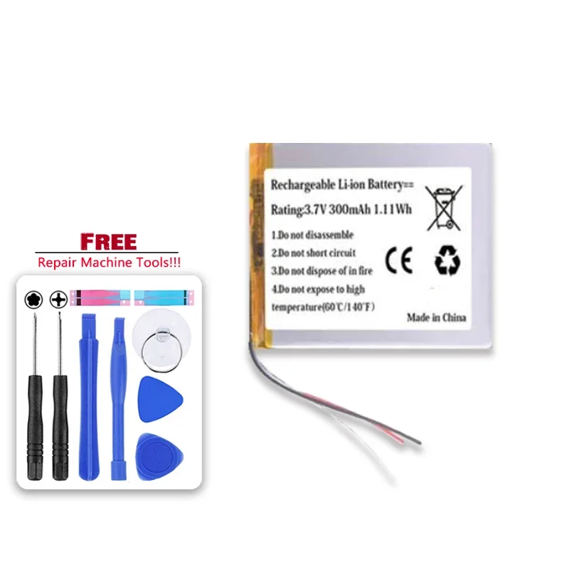 Сменный аккумулятор AHB на 300 мАч 472625 ПЛТ 652525 (3 линии) для наушников Jabra Evolve 65 80 CP-GN650