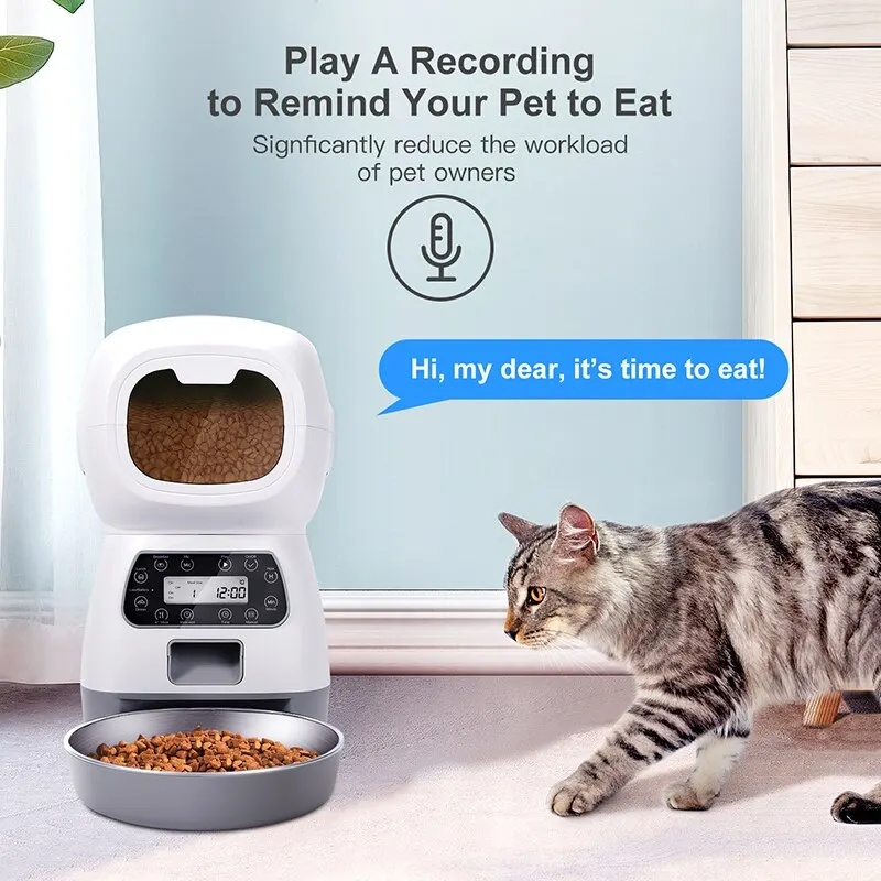 Selfie Stick Triangle Automatic Pet Feeding Intelligent Remote Control Cat And Dog Feeding Machine Timing Quantitative Automatic Food Machine Selfie Stick Triangle Automatic Pet Feeding Intelligent Remote Control Cat And Dog Feeding Machine Timing Quantitative Automatic Food Machine