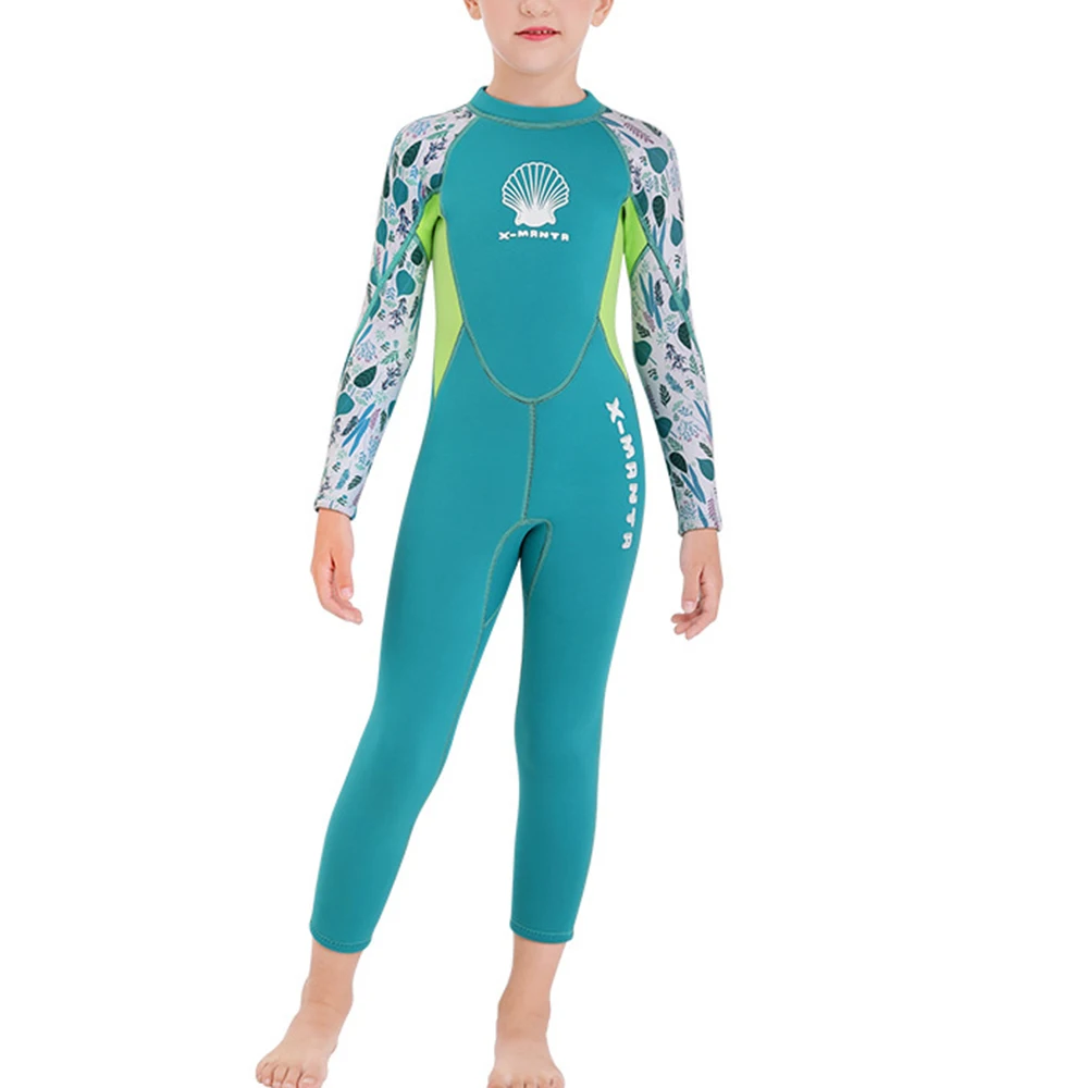 

Kids Wet Suits WIth Long Sleeved 2.5mm Neoprene Keep Warm Swimsuit for Swimming Children's Diving Suit for Girls