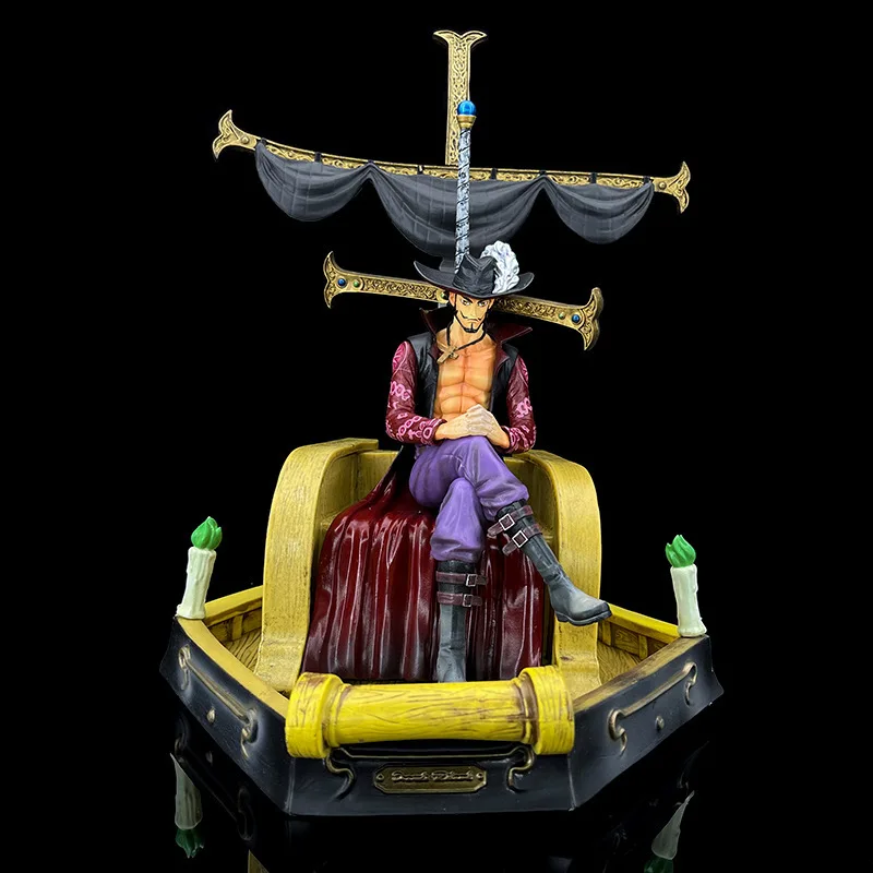 

32 см аниме One Piece Dracule Mihawk Gk ПВХ экшн-Фигурка Статуя Коллекционная модель кукла детские игрушки подарки автомобиль украшение комнаты