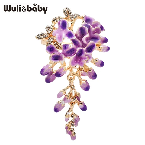 Броши Wuli&baby фиолетовые