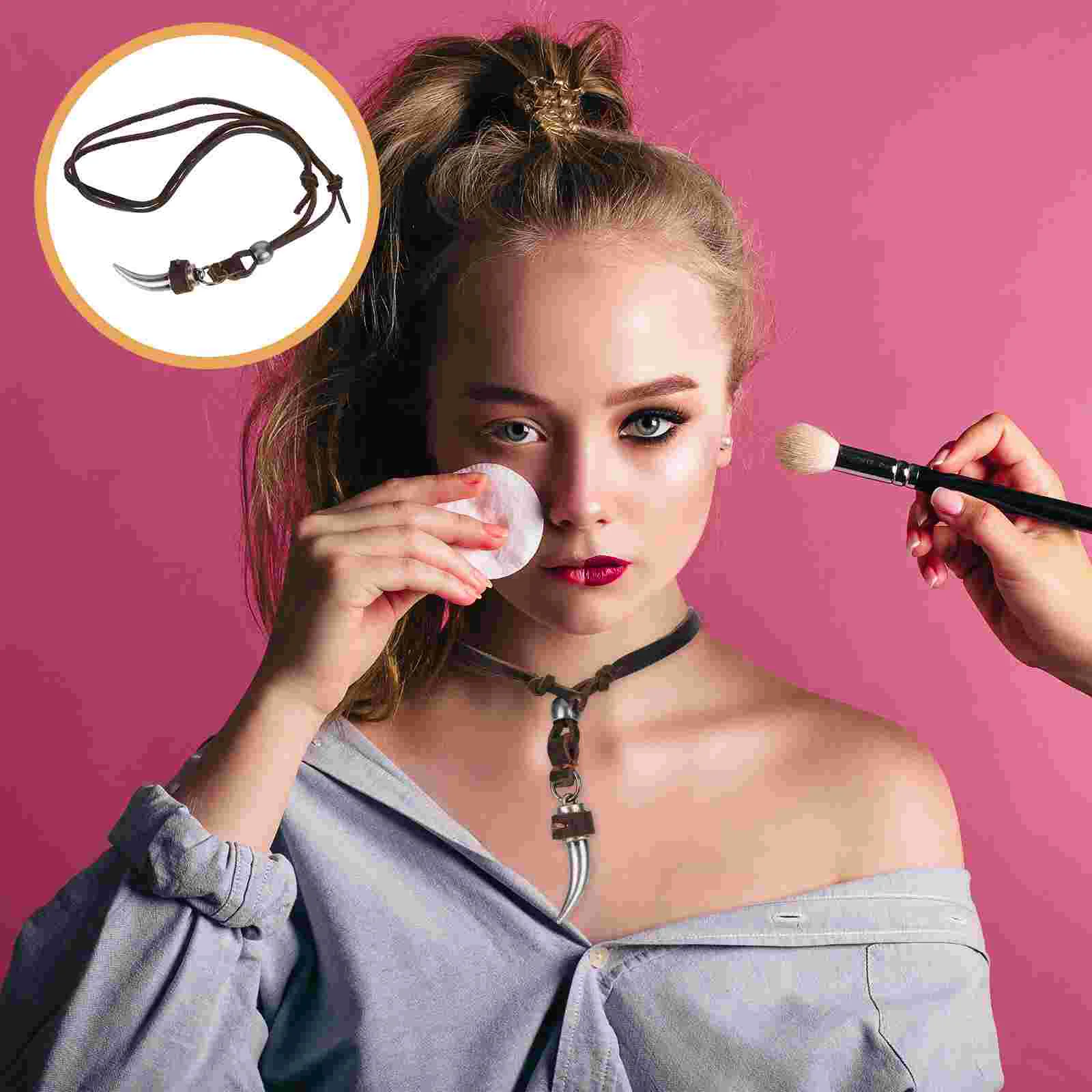 

Men Necklace Rope Necklace Wolf Fang Necklace Viking Jewelry