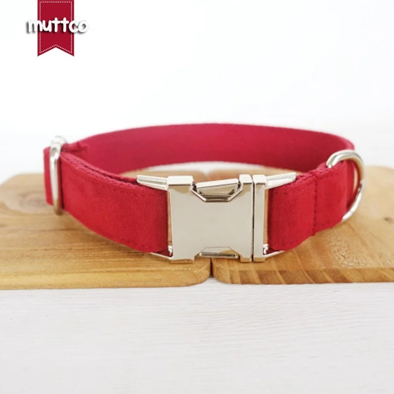 

Luxury dog collar and leash set. Luxurious red suit, suitable for small, medium and large dogs, cats, bulldogs, Shiba Inu