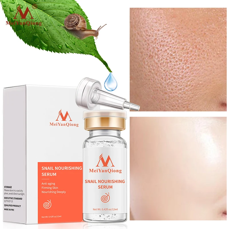 

Face Pore Shrink Snail Essence Hyaluronic Acid Liquid Whitening Spot Essence Shrink Pores Ampoule Anti-acne Regenerative Essence