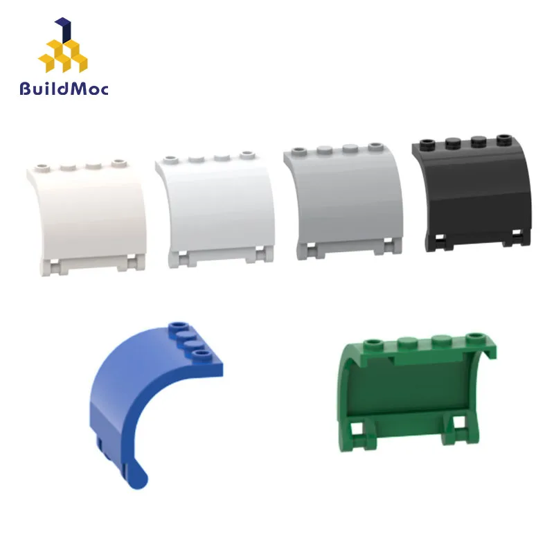 

Bricks Compatible Parts 18910 3x4x3 Curved Square Shell Building Blocks Parts DIY Educational Tech Toys 10PCS