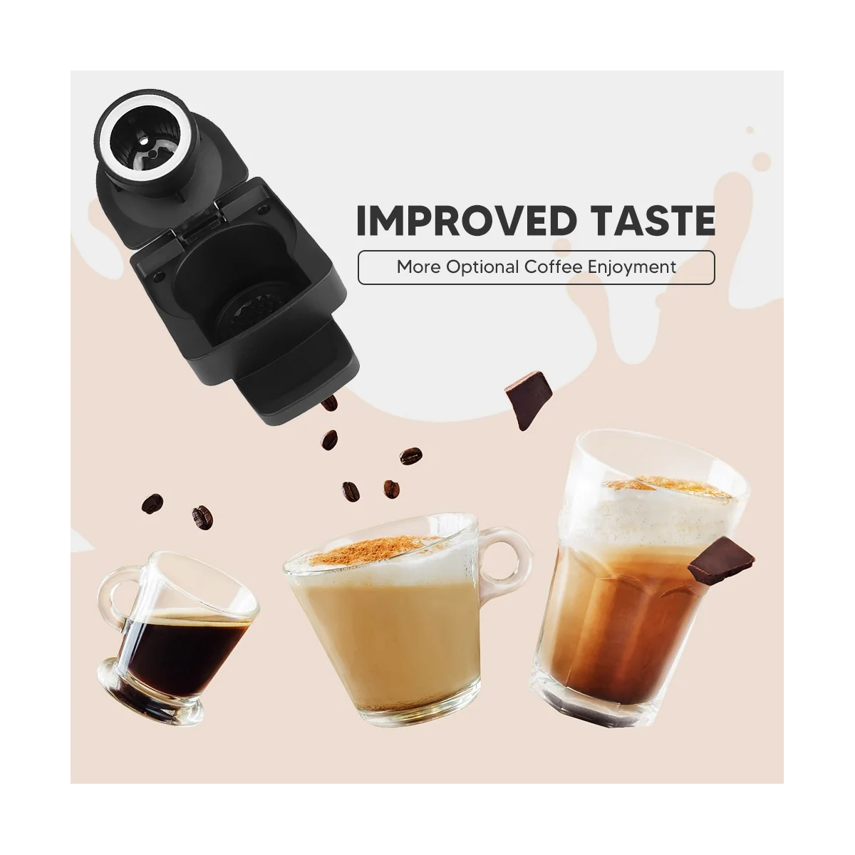 Многоразовый адаптер для кофе Dolce Gusto капсульный преобразователь Krups KP GENIO 2/DG250R