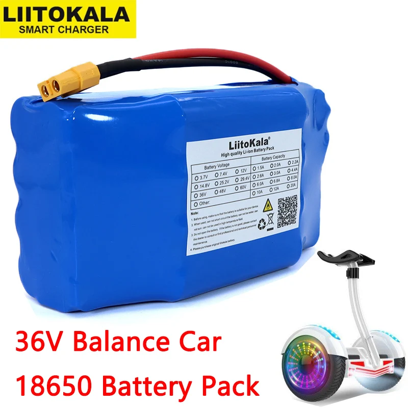 

36V 4.4Ah 5.2Ah 6Ah 6.8Ah 2 wheel electric scooter self balancing 18650 lithium battery pack for Self-balancing Fits 6.5" 7"