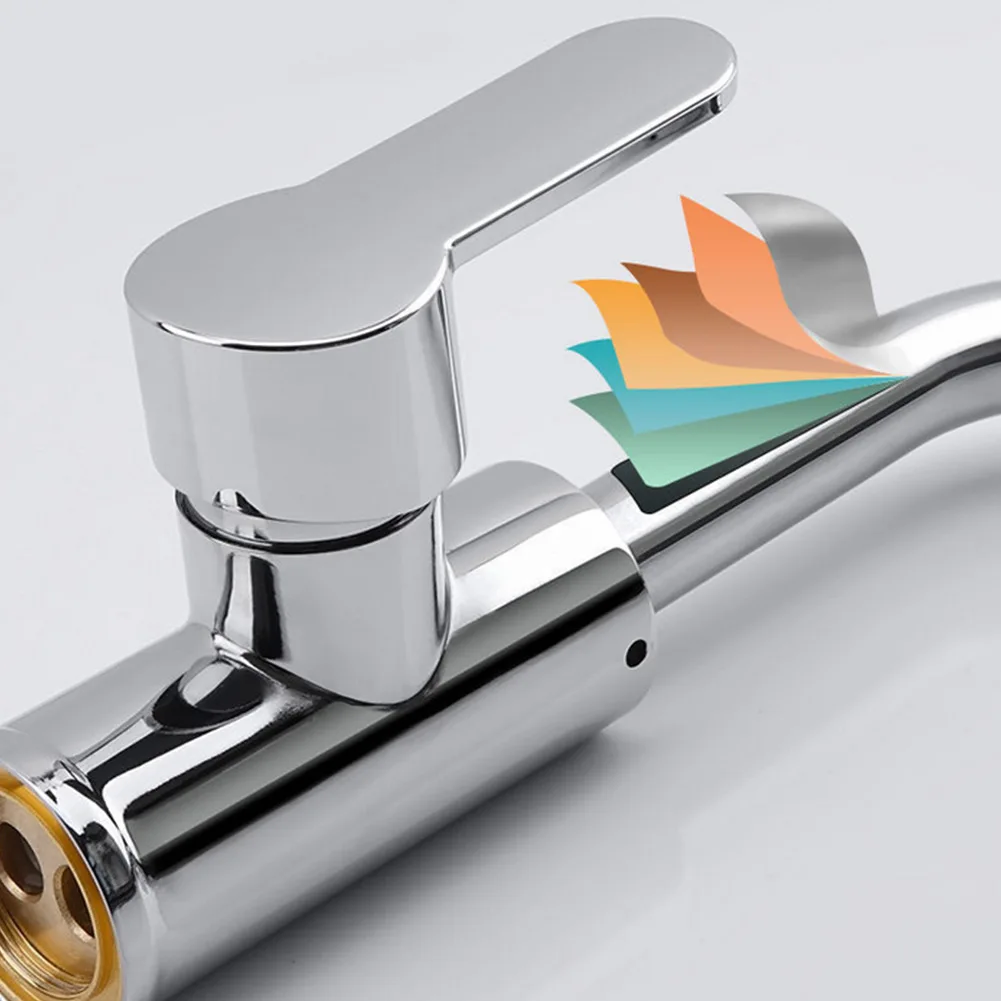 

Bathroom Faucet Deck Mounted Mixer Tap 360 Degree Rotation Stream Sprayer Nozzle Toilet Sink Hot Cold Mixer Tap