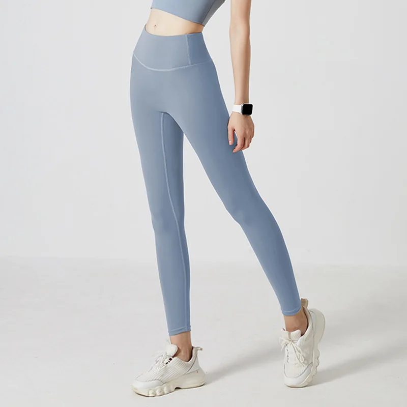 Seamless High Waist Sports Leggings Women Solid Fitness Gym Yoga Pants Slim Workout Tights Female Elastic Running Trousers