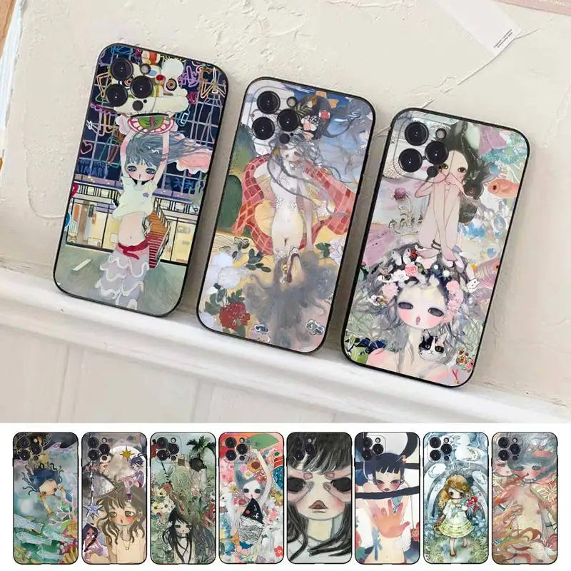 Aya T-Ta kano Anime Phone Case For iPhone 14 11 12 13 Mini Pro XS Max Cover 6 7 8 Plus X XR SE 2020 Funda Shell