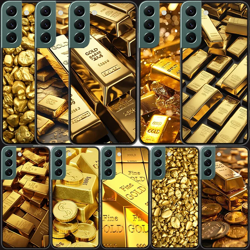 Чехол для телефона Gold Bar Wealth and Finance Samsung A15 A25 A35 A55 Galaxy A70S A50S A30S A30 A40 A71 A51 A41 A31 A21 A11 A01 A20