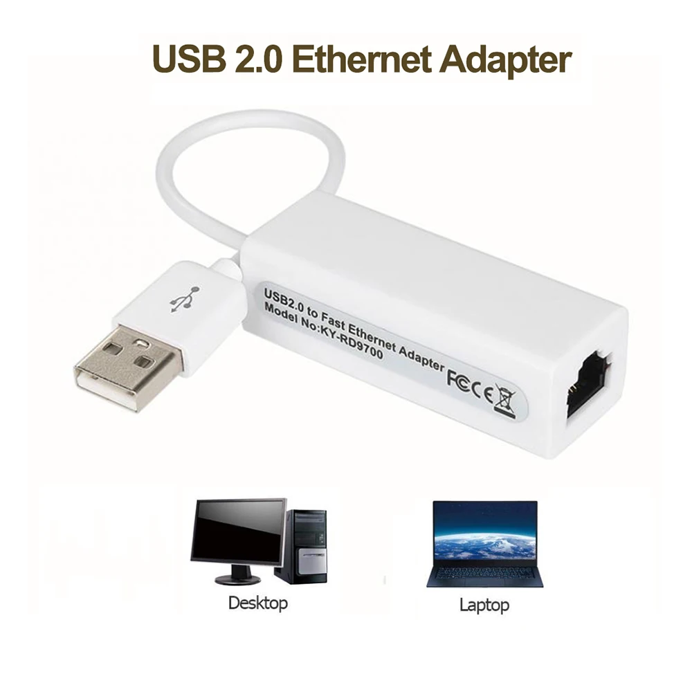 

USB2.0 To Ethernet LAN RJ45 Network Card Adapter Application Laptop For Windows 98SE/ME/ 2000/XP/Vista/Linux/ For Win7/8