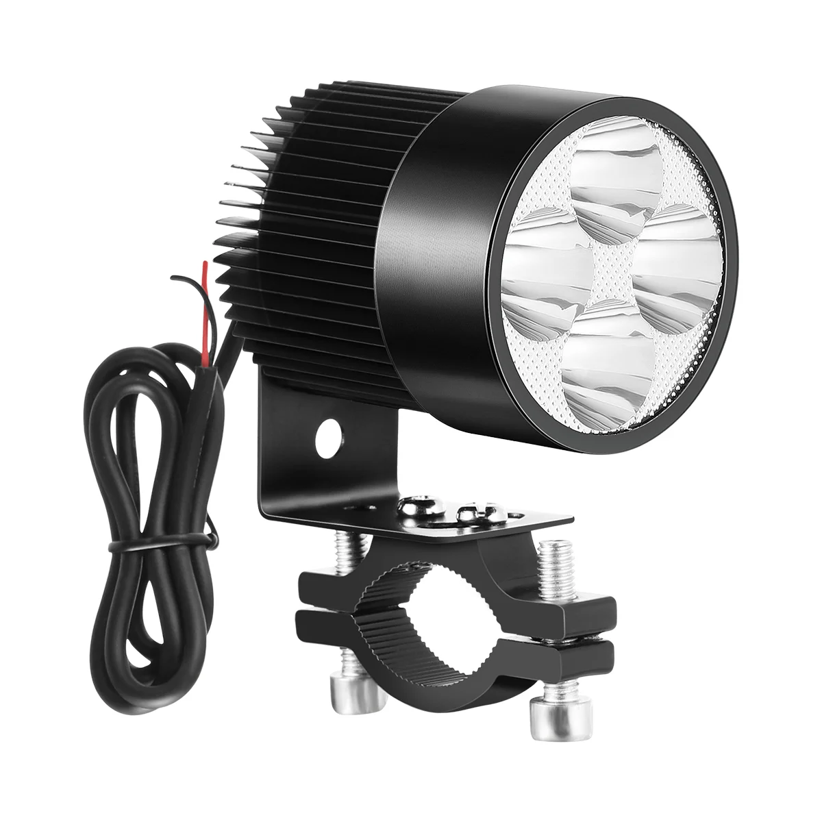 

1PC Durable Flicker 12V-80V 20W Energy Saving Black Headlight for Car