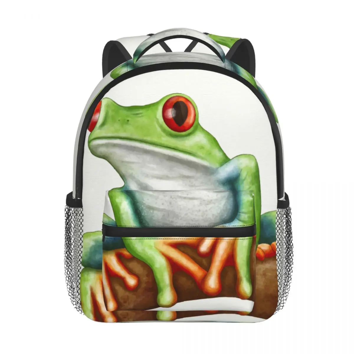 2022 Children Backpack Toddler Kids School Bag Watercolor Frog Kindergarten Bag for Girl Boys