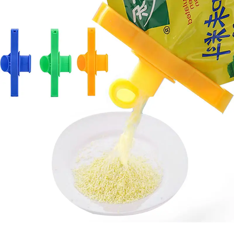 

Seasoning Sealing Clip Condiment Snack Bag Seal Clamp Coffee Package Storage Clip With Lid Kitchen Accessories Tools