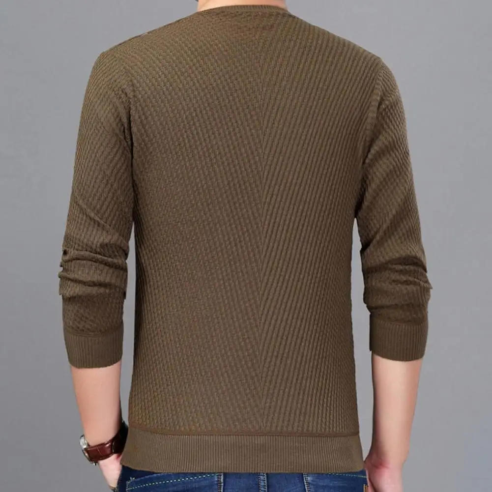 

Warm Trendy Anti-shrink Pullover Men Tops Basic Spring Tops Comfortable Men Garment