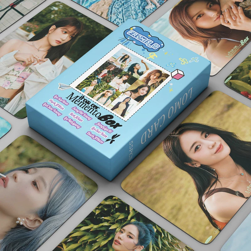 

55PCS/Set Kpop Fromis_9 Album Cards From Our Memento Box Photocard Photo Print Card Set High Quality Poster Fans Collection Gift
