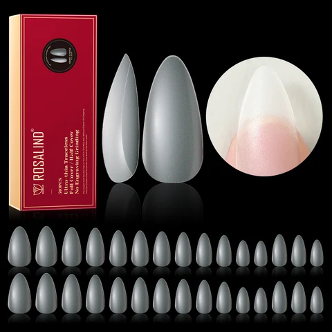 Rosalind Pre-Shaped Soft Nail Tips 264 Pcs/12Sizes False Nails A Variety of Type False Nails Are Used To Extend And Protect Nail