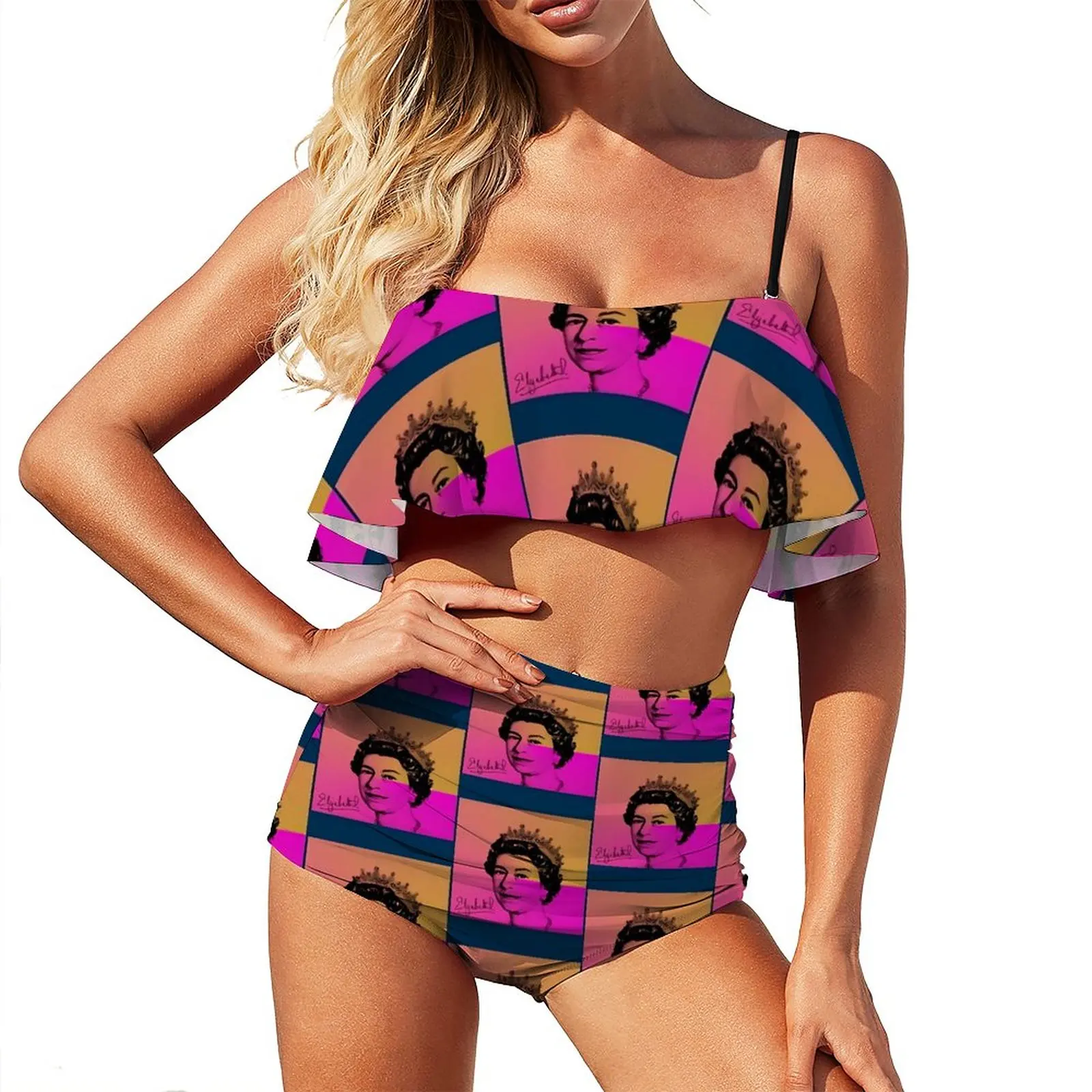 

Купальник-бикини женский в стиле поп-арт