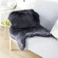 soft fur artificial sheepskin plush rug chair cover cushion bedroom mat warm hairy anti slip carpet pad seat wool textil fur rug
